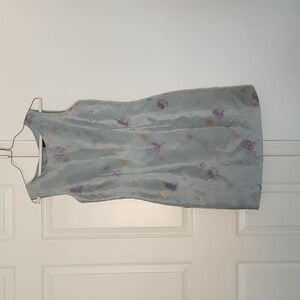 John Robert's Stunning Light Blue Floral Mini Cocktail Dress Size 10